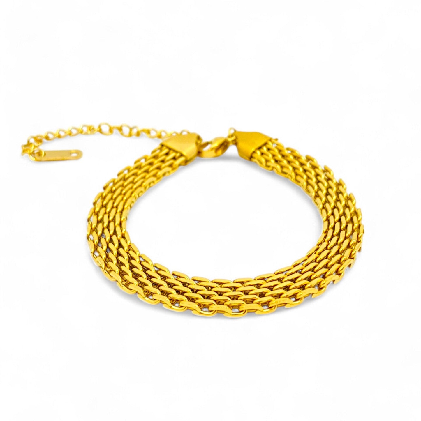 gold cascade bracelet