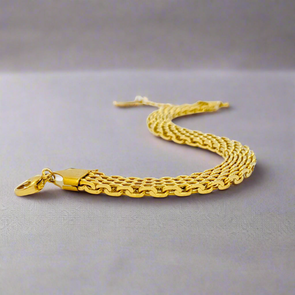 gold cascade bracelet