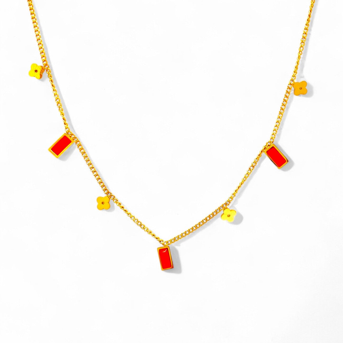 dainty glow necklace
