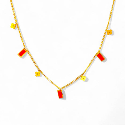 dainty glow necklace